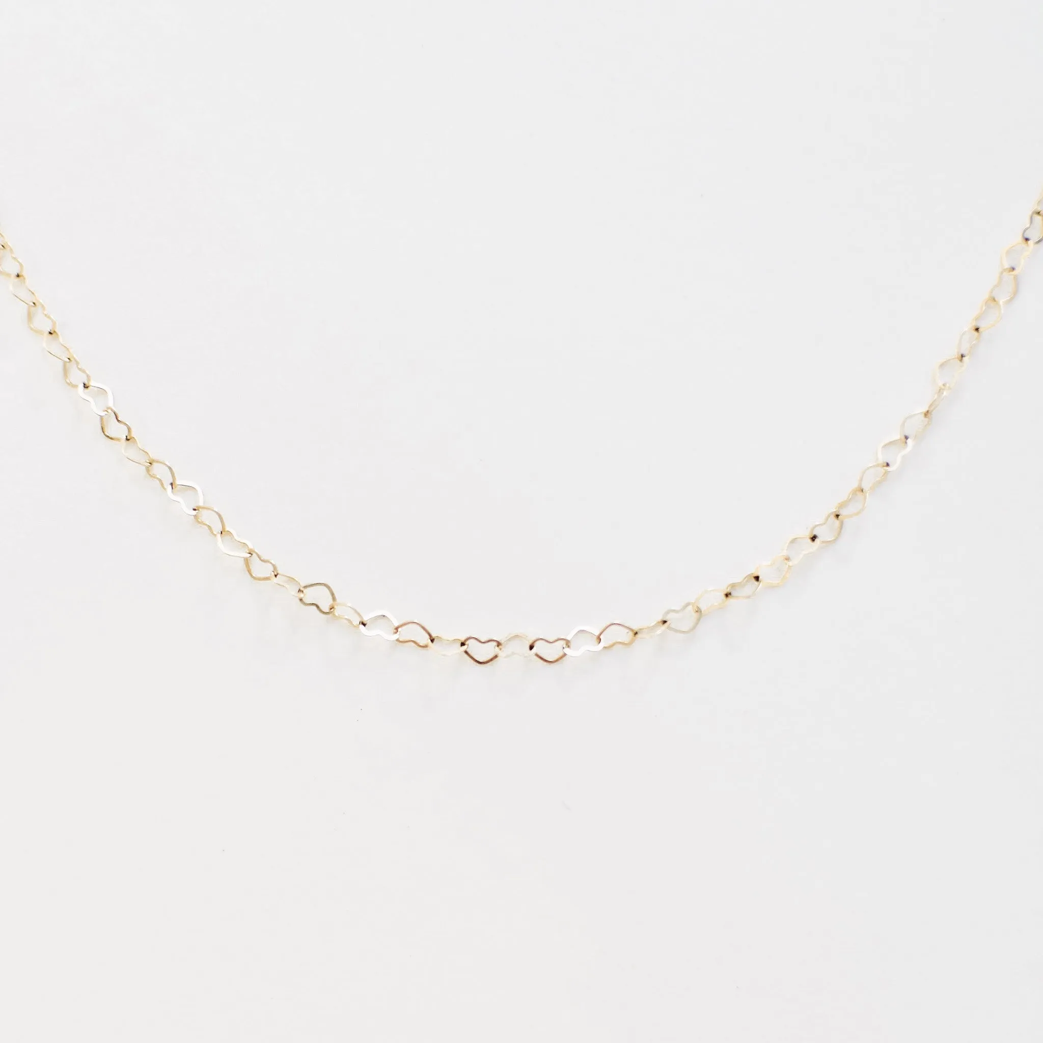 Heart to Heart Necklace in Solid 14k Gold