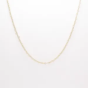 Heart to Heart Necklace in Solid 14k Gold