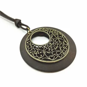 Heart Wooden Necklace