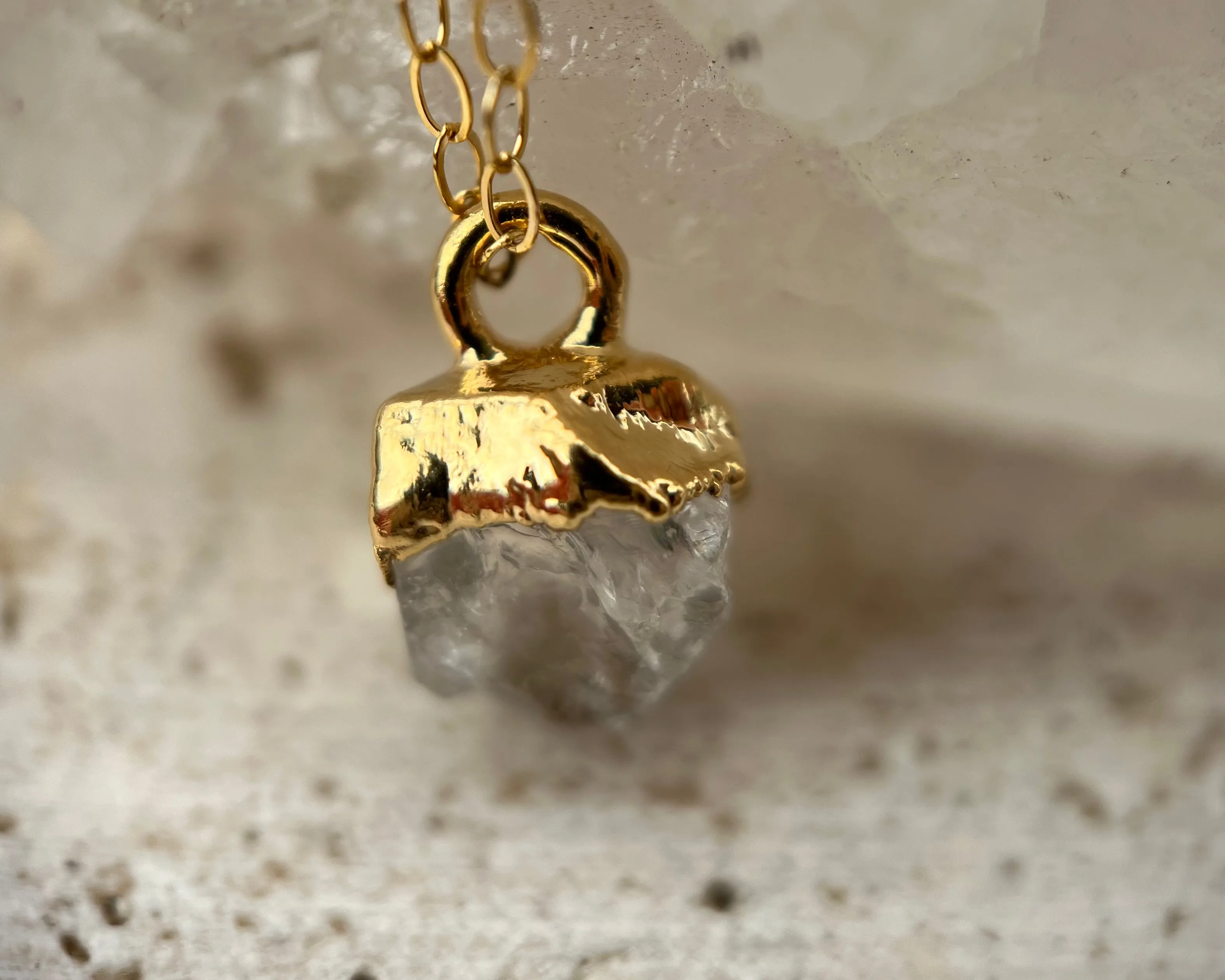 Herkimer Diamond Drop Necklace