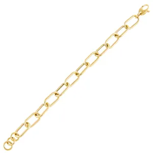 Hollow Chunky Link Bracelet 14K