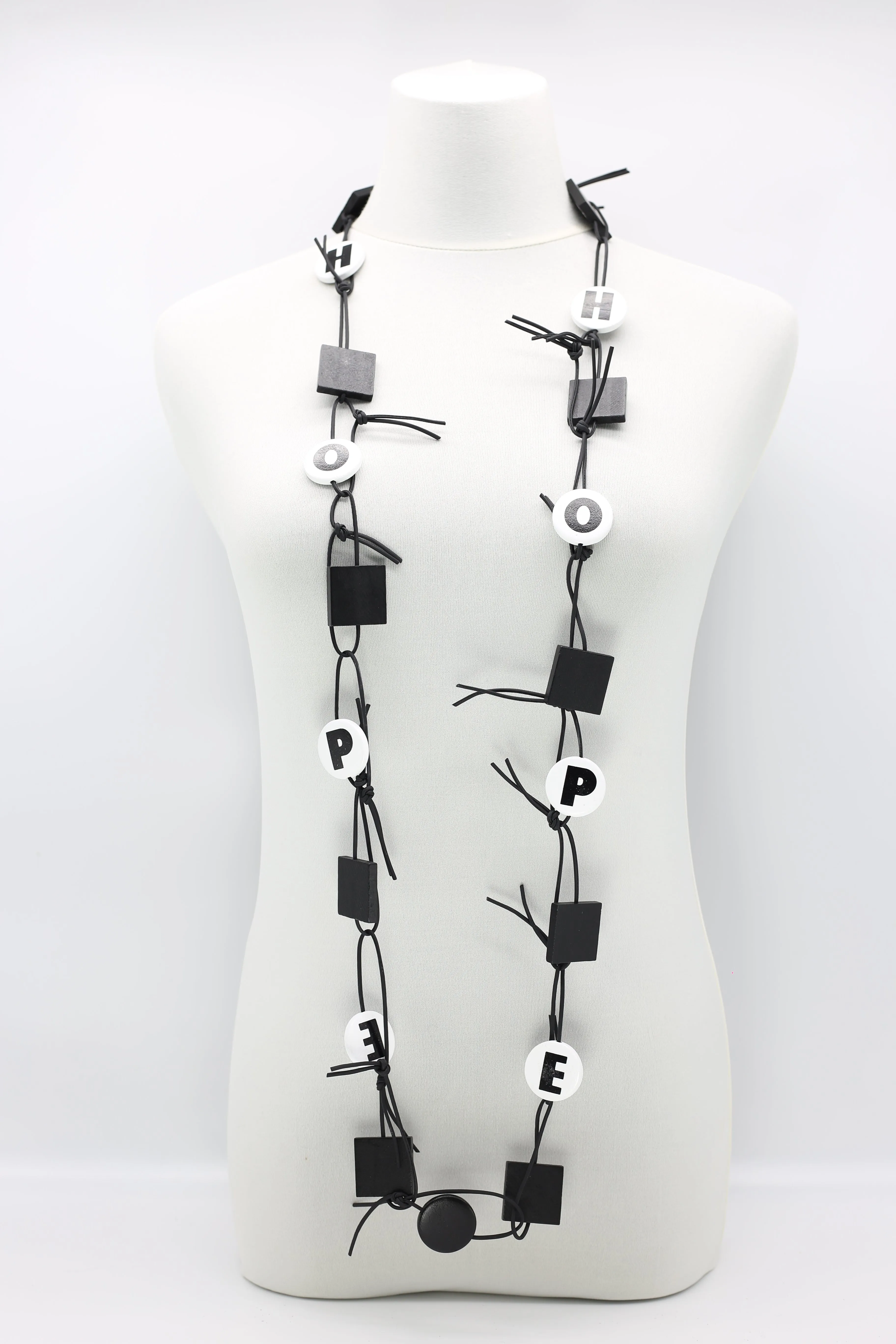 HOPE Chain Leatherette Necklaces