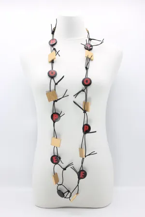HOPE Chain Leatherette Necklaces