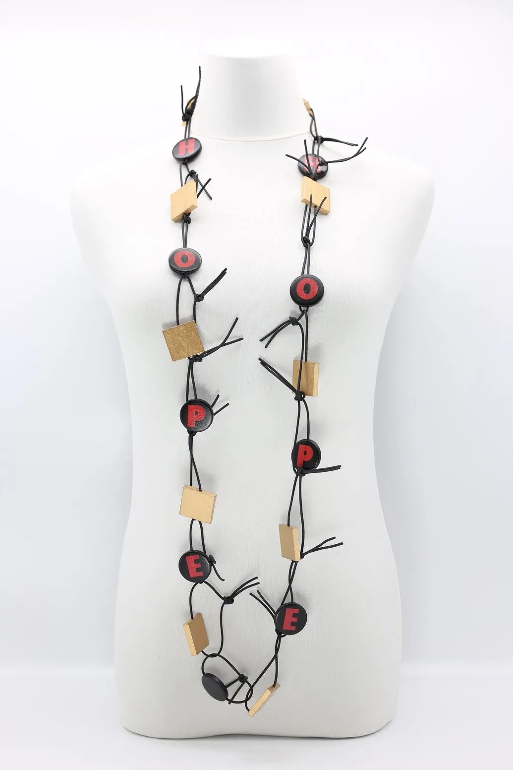 HOPE Chain Leatherette Necklaces
