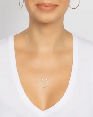 Horseshoe Necklace, Sterling Silver