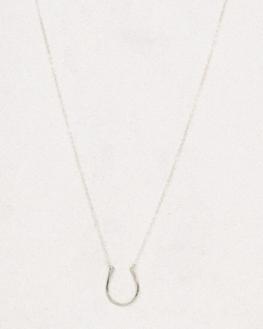 Horseshoe Necklace, Sterling Silver