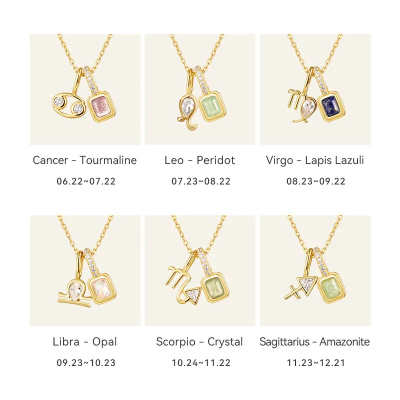 Imprint Zodiac Birthstone Necklace