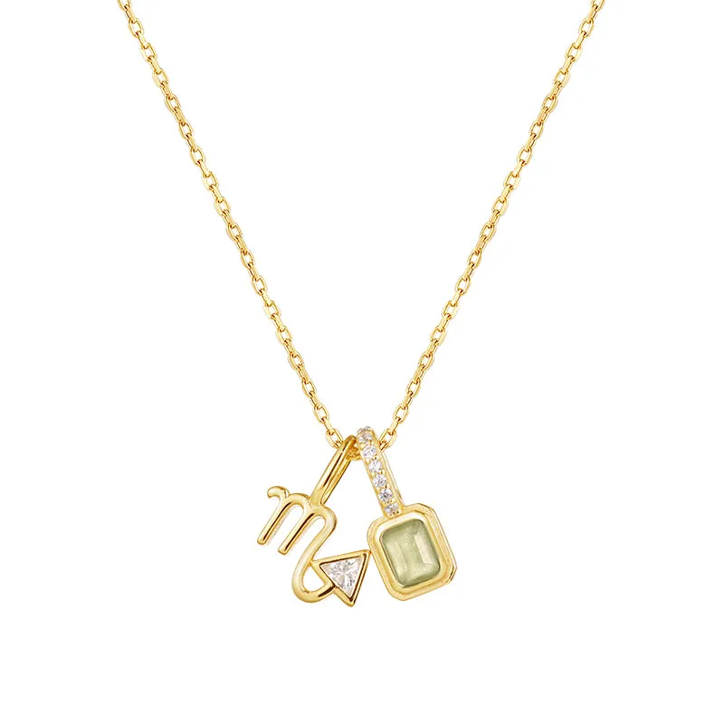 Imprint Zodiac Birthstone Necklace