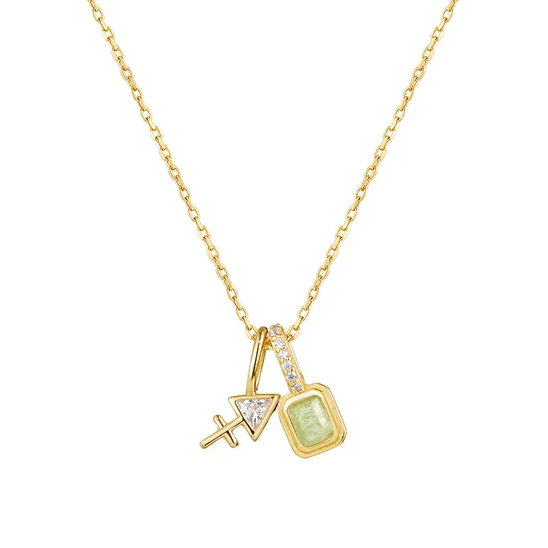 Imprint Zodiac Birthstone Necklace