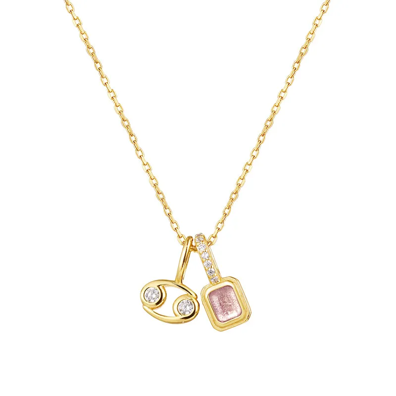 Imprint Zodiac Birthstone Necklace