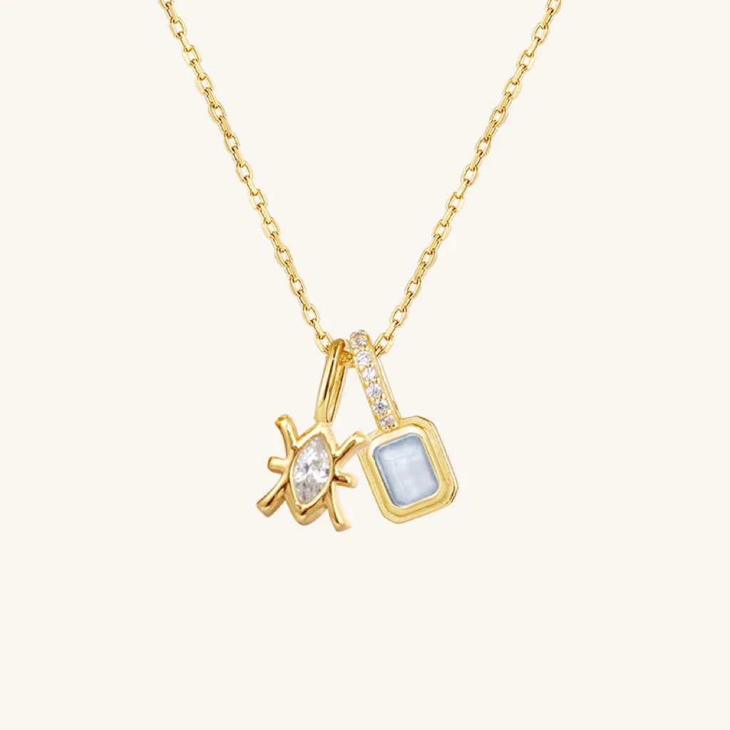 Imprint Zodiac Birthstone Necklace