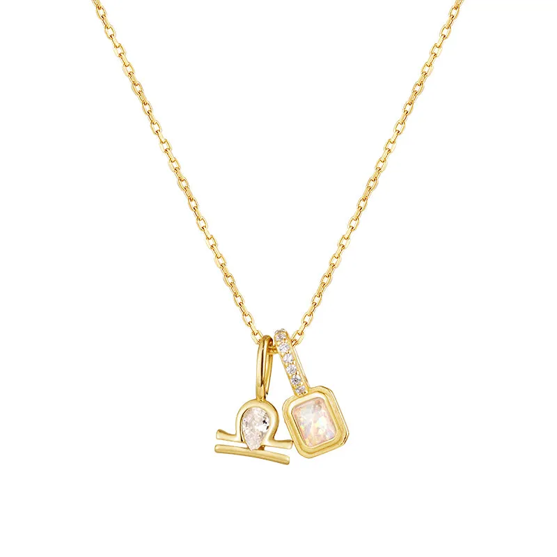 Imprint Zodiac Birthstone Necklace