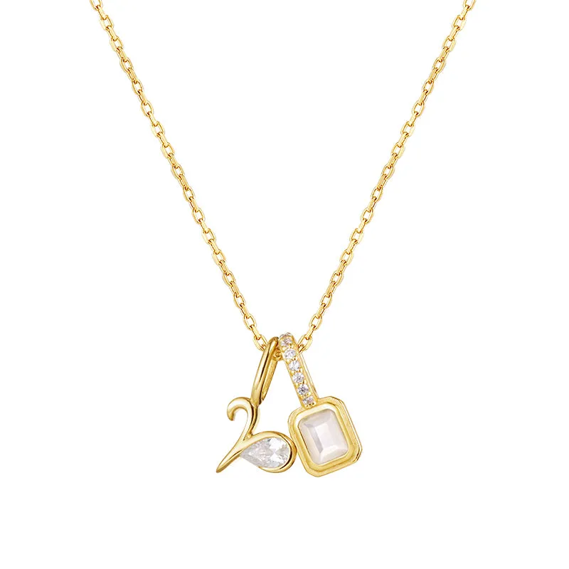 Imprint Zodiac Birthstone Necklace