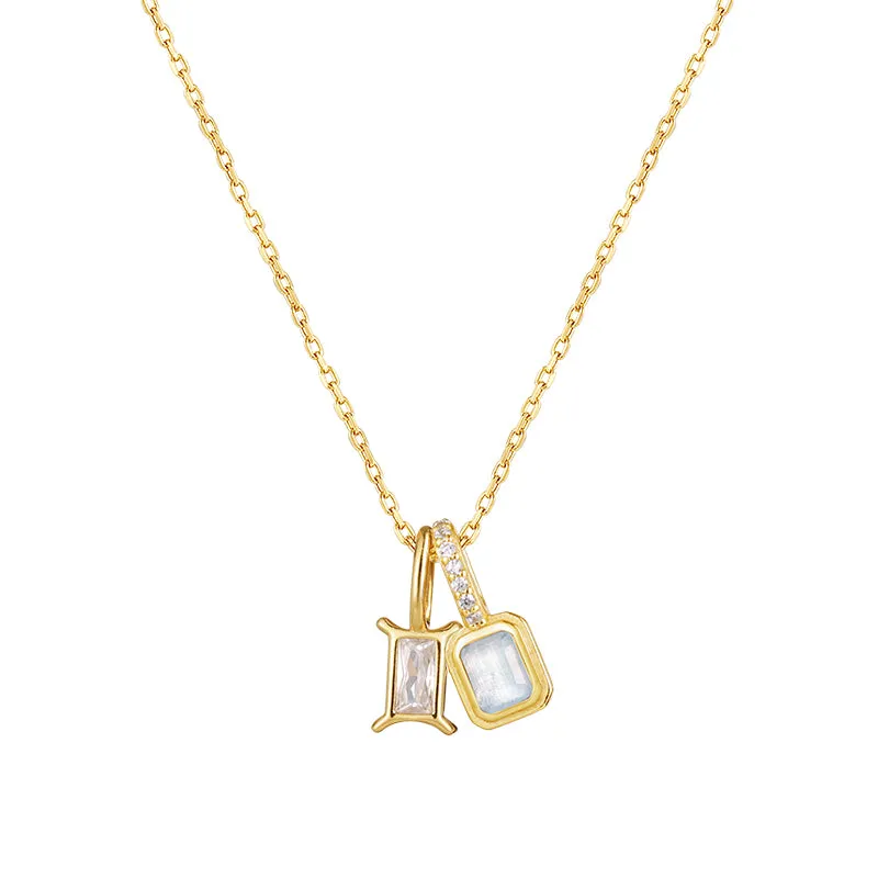Imprint Zodiac Birthstone Necklace