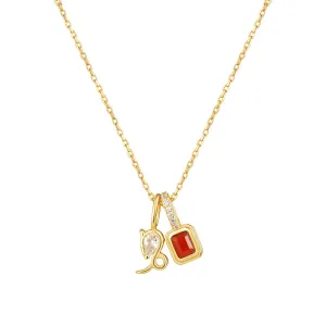 Imprint Zodiac Birthstone Necklace
