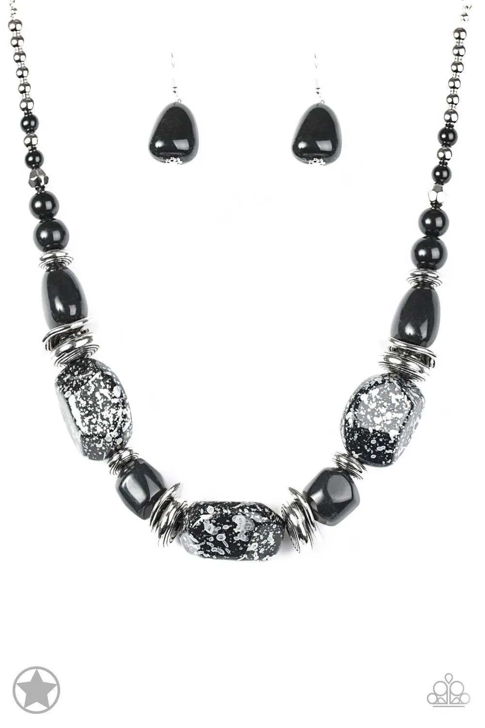 In Good Glazes Necklace Set-Peach