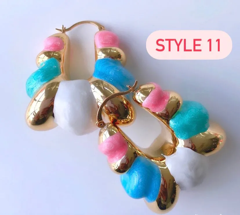 IN LIVING COLOR CHUNKY HOOPS