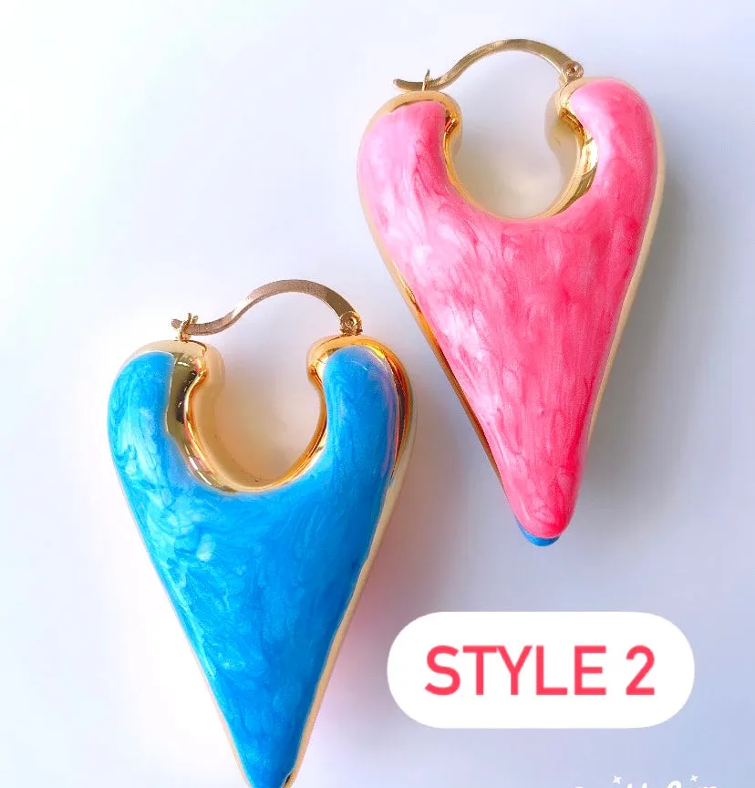 IN LIVING COLOR CHUNKY HOOPS
