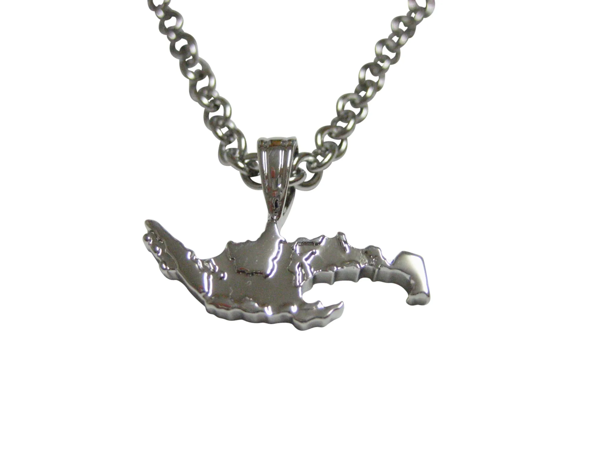Indonesia Map Shape Pendant Necklace