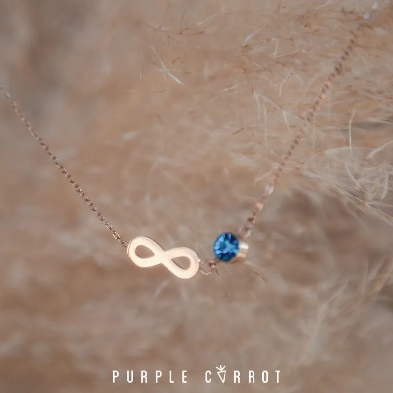 Infinite Birthstone Necklace