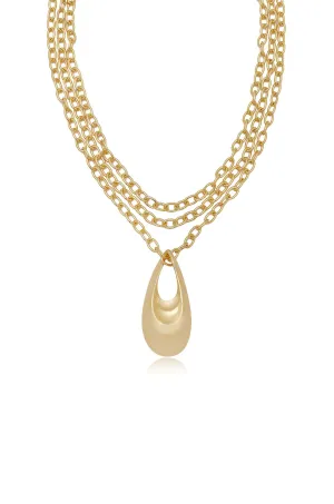 Infinity 18kt Gold Plated Layered Necklace