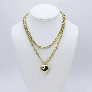 Infinity Heart Chain Gold J20