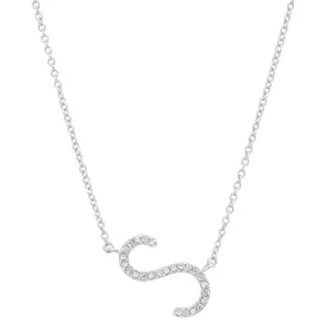 INITIAL NECKLACE, SILVER