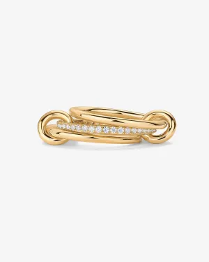 Interlocked Stack-and-Shine Ring