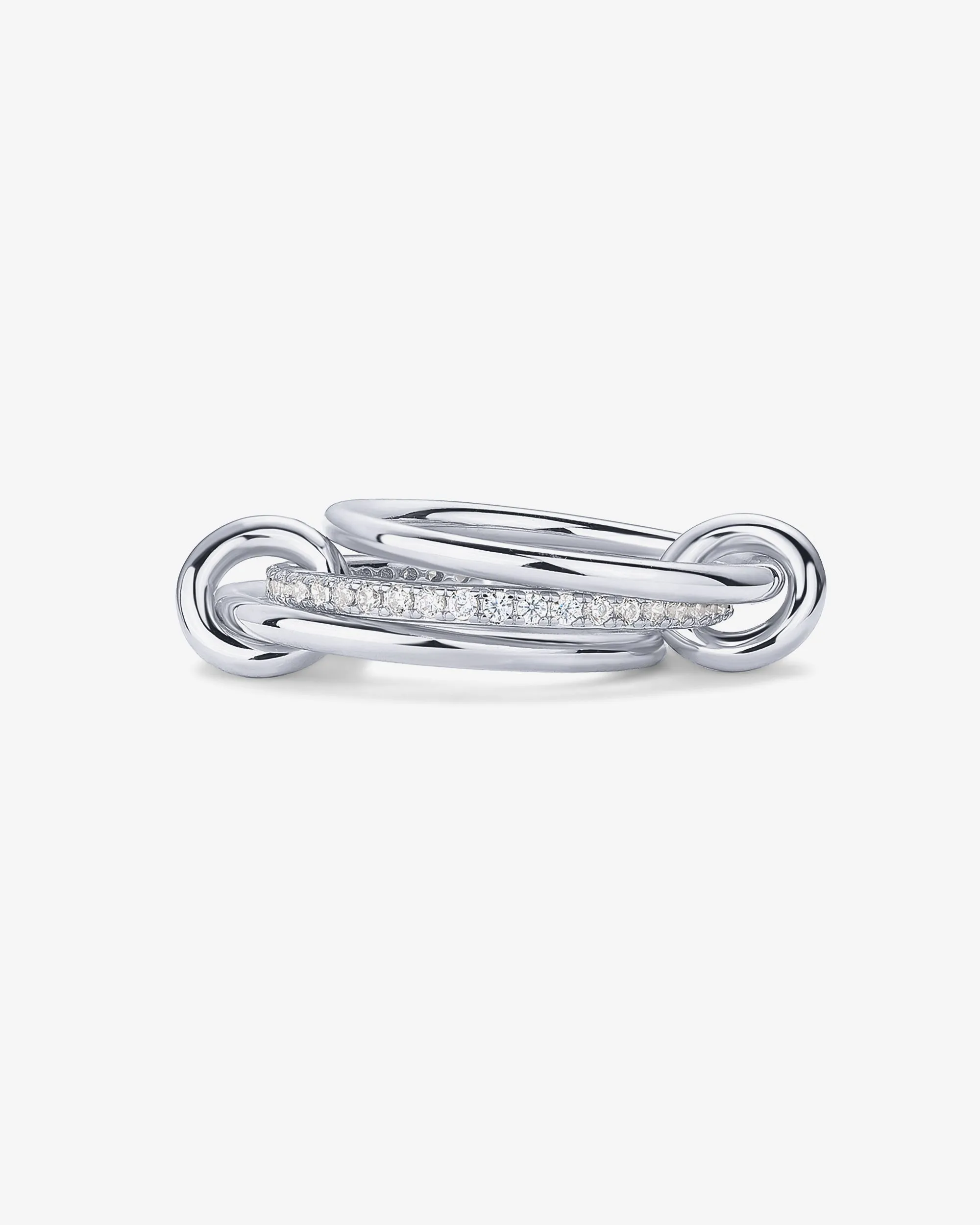Interlocked Stack-and-Shine Ring