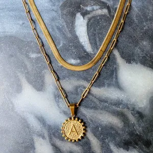 It's official initial necklace