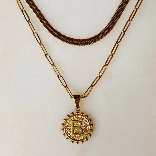 It's official initial necklace