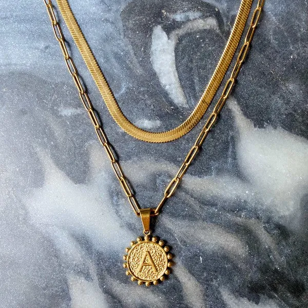 It's official initial necklace