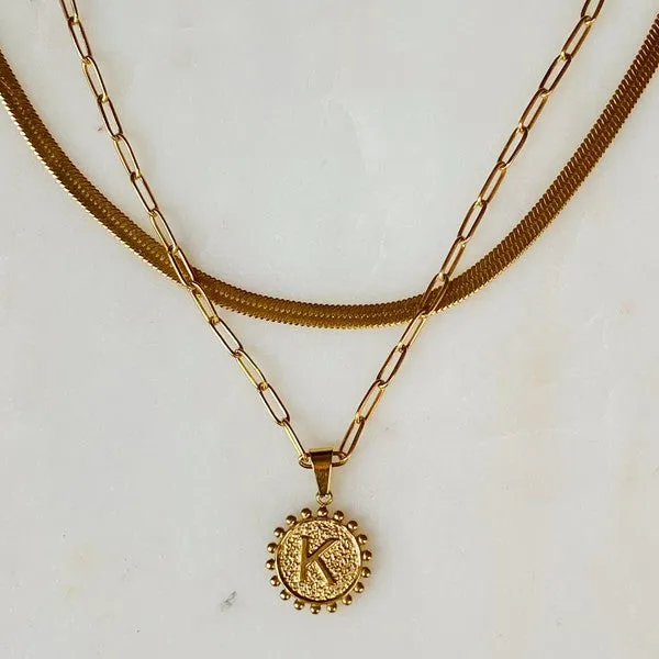 It's official initial necklace