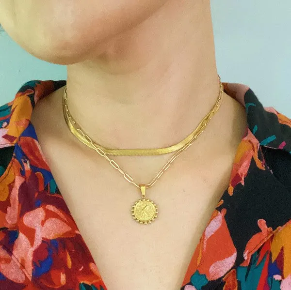 It's official initial necklace