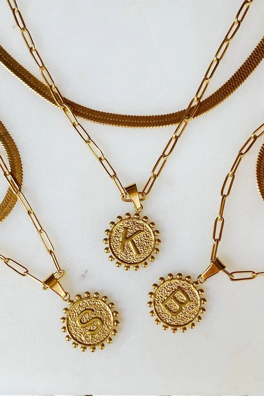 It's official initial necklace