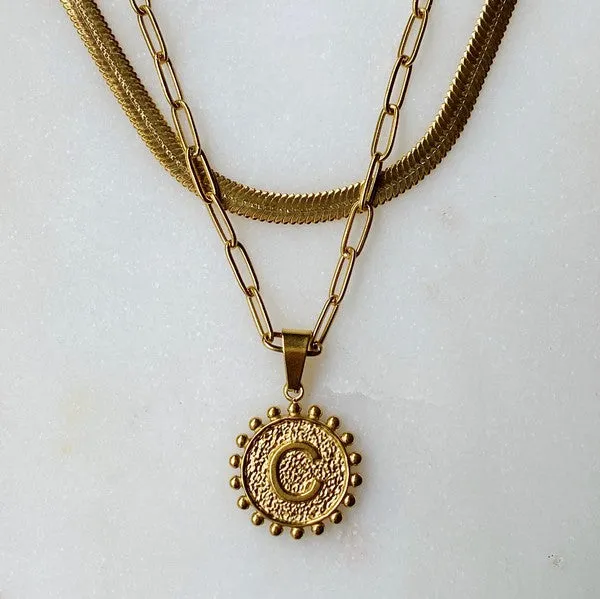 It's official initial necklace