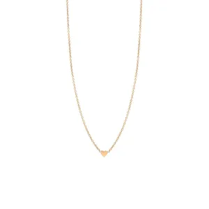 Itty Bitty Heart Necklace in Yellow Gold