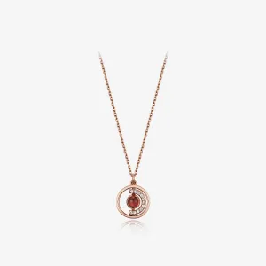 [January Birthstone] Petite D.D Gold Necklace JDRNRWS121R