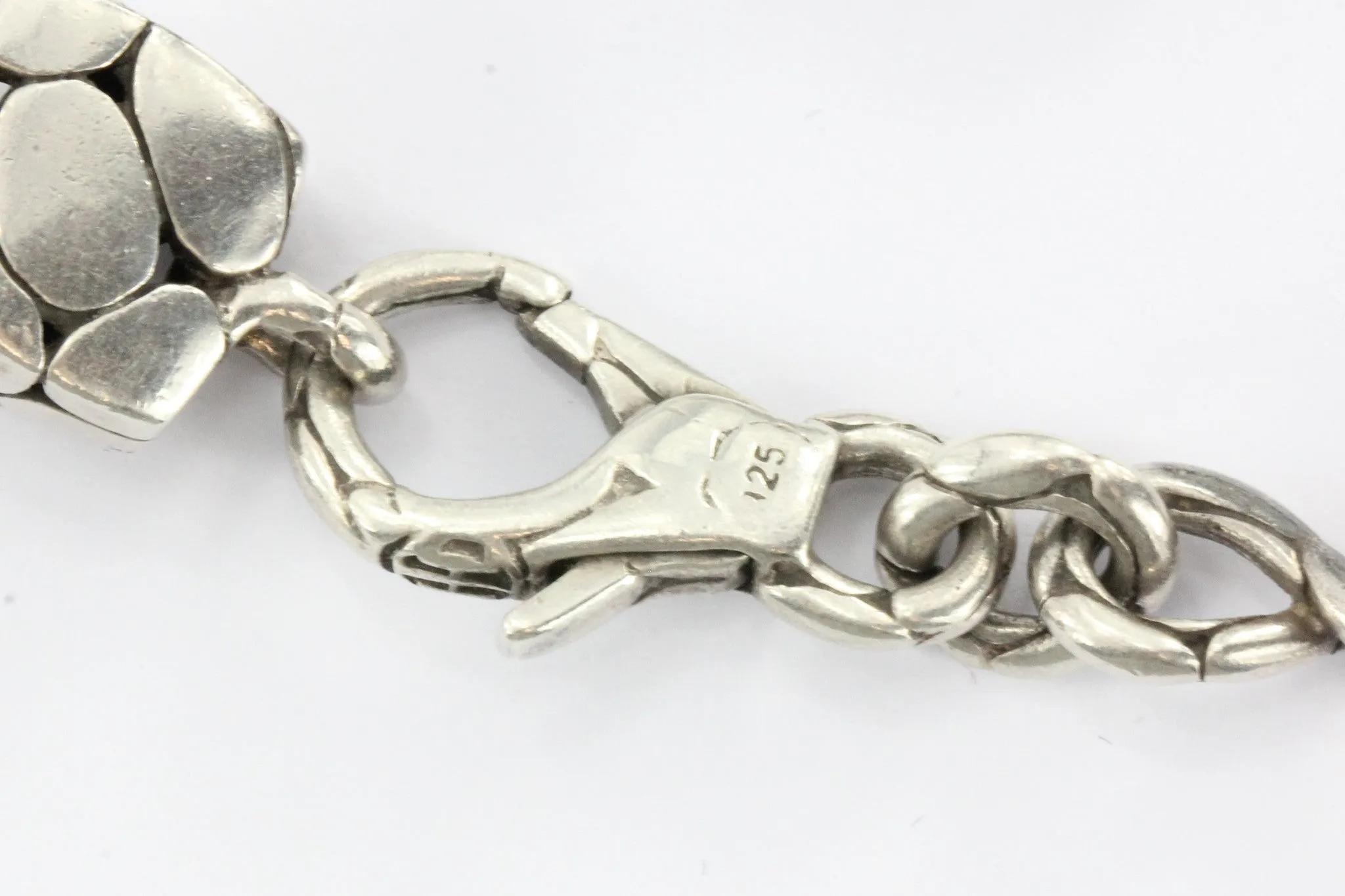 John Hardy Sterling Silver Kali Sautoir Square Station Necklace 18.5"