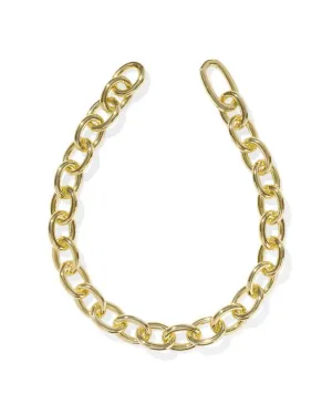 Kendra Scott Kaia Statement Chain Necklace Gold Metal