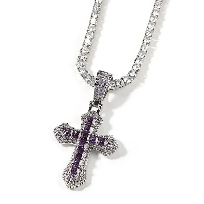 Khaleesi Icey Colored Cross Pendant