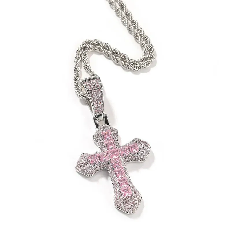 Khaleesi Icey Colored Cross Pendant