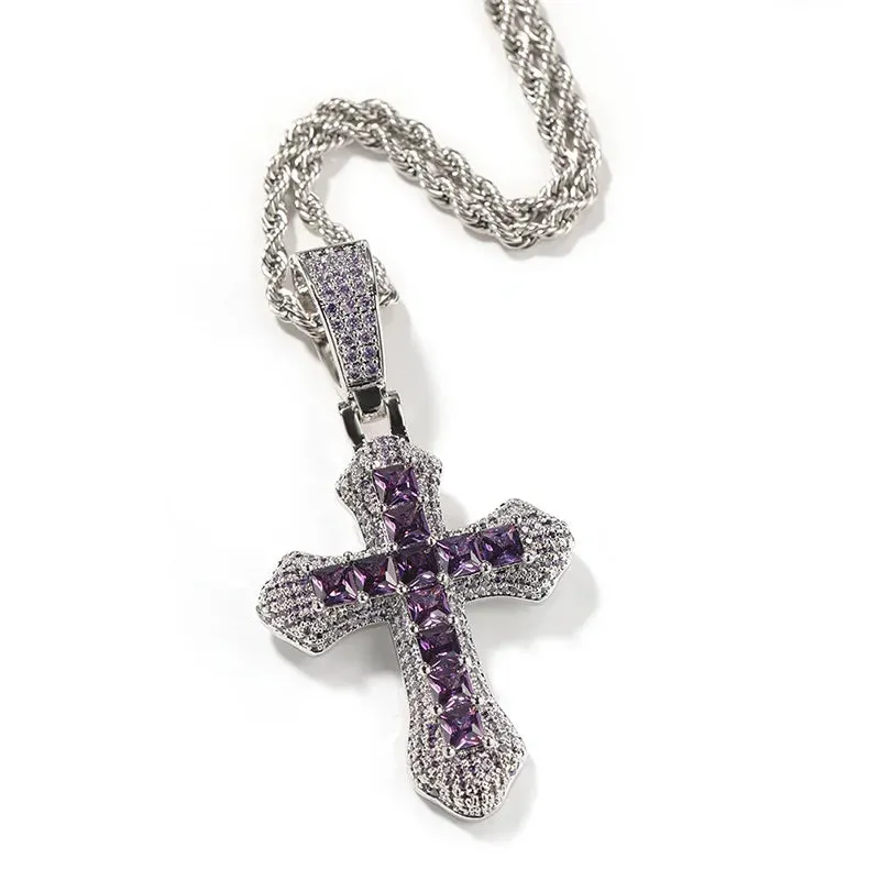 Khaleesi Icey Colored Cross Pendant