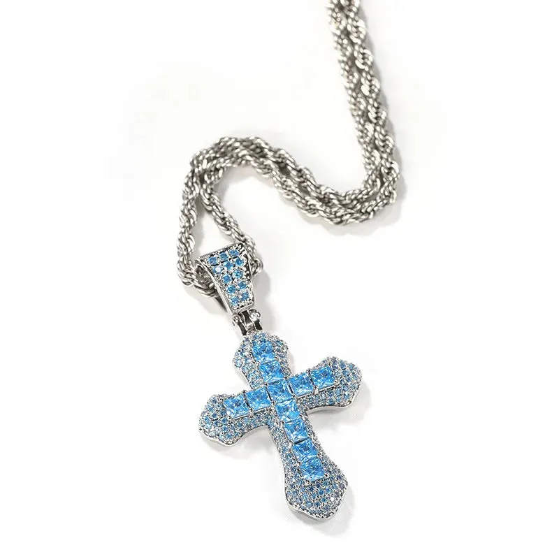 Khaleesi Icey Colored Cross Pendant