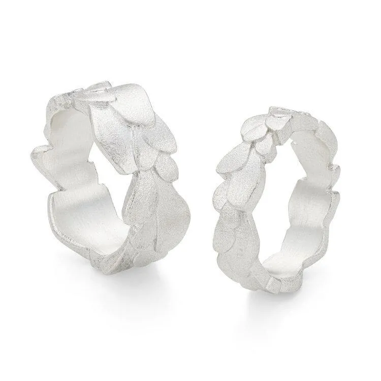 Kimana Silver Freeform Layered Wing Ring