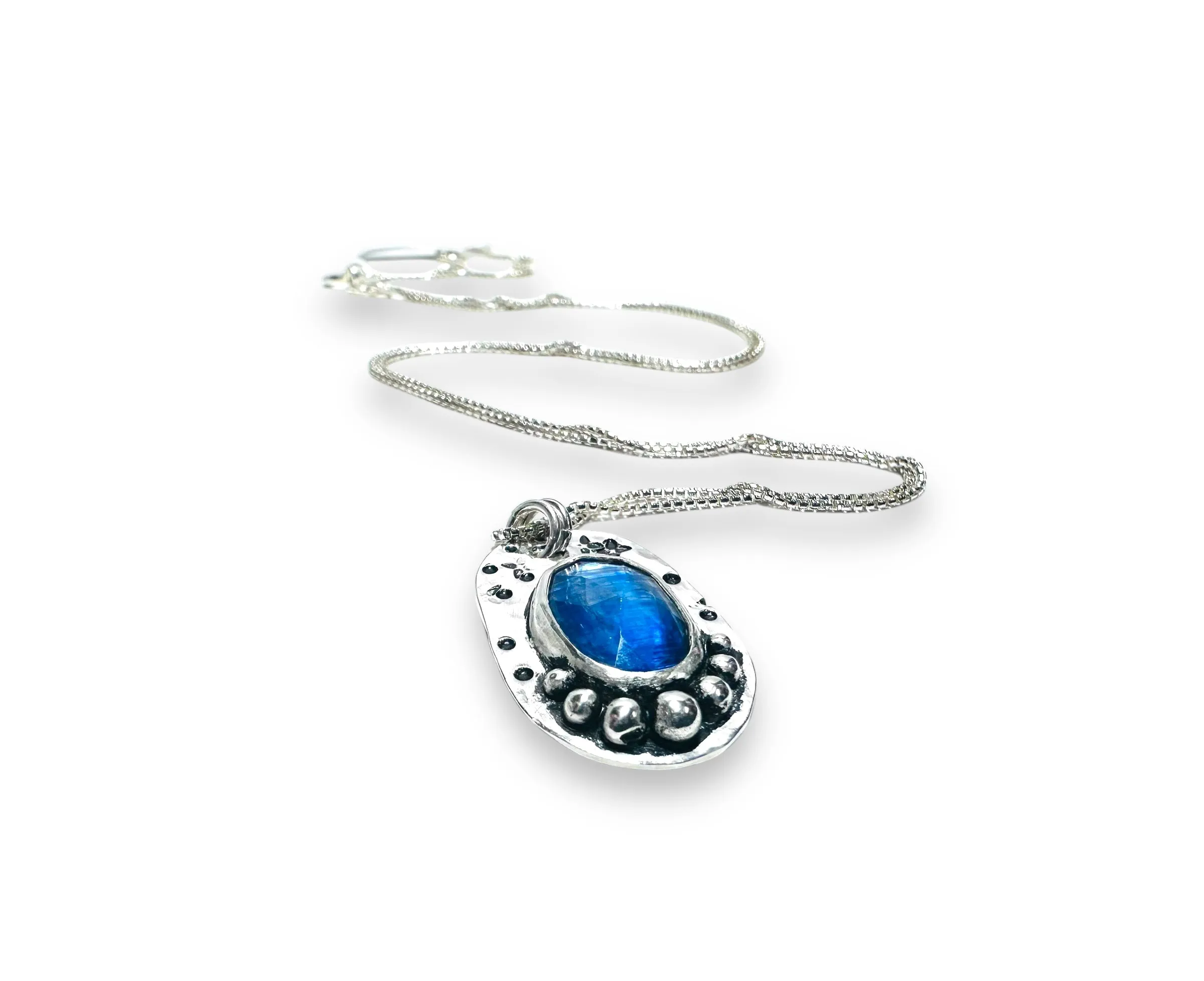 Kyanite Sterling Necklace, Kyanite Necklace