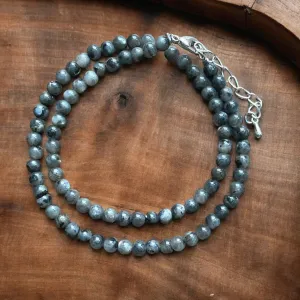 Labradorite 4 mm 16 inch Beaded Necklace