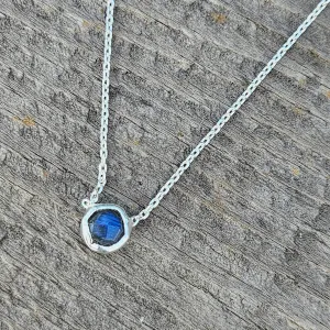 Labradorite Spirit Stone Necklace - Silver