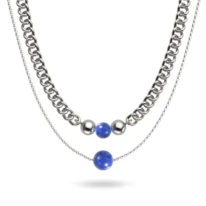 Lapis x Silver | Gemstone Chain Necklace
