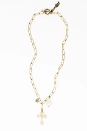 Layers of Faith Paperclip Necklace